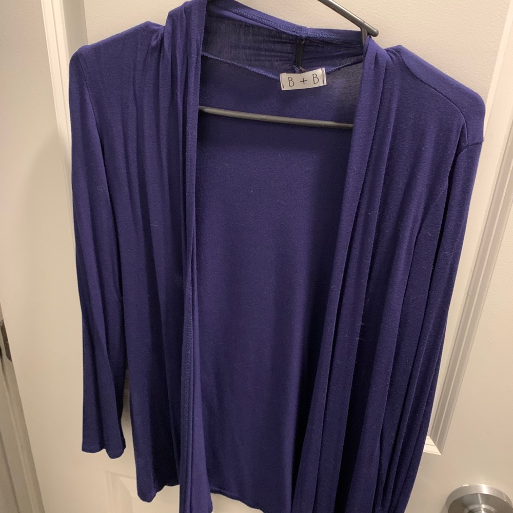 Blue cardigan